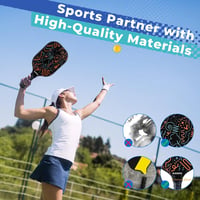 Sukeen Pickleball Ütő Szett 2 db Üvegszál Felülettel Férfiaknak és Nőknek 5