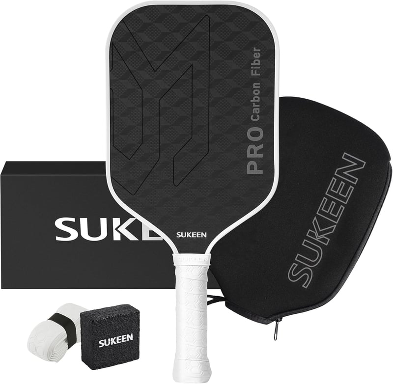Sukeen szénszálas pickleball ütő 16mm, hosszított fogantyúval