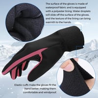 Sukeen Thermal Téli Kesztyű Vízálló Touchscreen Férfi Női Kerékpár Futás Túrázás 2