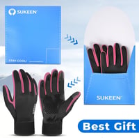 Sukeen Thermal Téli Kesztyű Vízálló Touchscreen Férfi Női Kerékpár Futás Túrázás 6