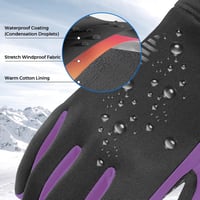 Sukeen Thermal Téli Kesztyű Vízálló Touchscreen Férfi Női Kerékpár Futás 3
