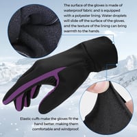 Sukeen Thermal Téli Kesztyű Vízálló Touchscreen Férfi Női Kerékpár Futás 2