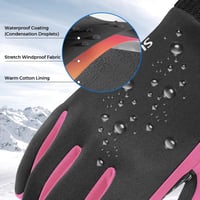 Sukeen Thermal Téli Kesztyű Vízálló Touchscreen Férfi Női Kerékpár Futás Túrázás 3