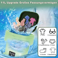 SuLiao 13L Mini Mosógép 2kg Kapacitás Centrifugával Utazáshoz 2