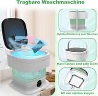 SuLiao 14L 2kg Mini Mosógép Centrifugával Kempinghez Otthonhoz Zöld - Green / White 6