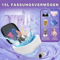 SuLiao 15L 2kg Mini Mosógép Centrifugával Lila - Kempinghez, Szállodához 2