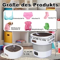 SuLiao 15L Hordozható Mini Mosógép Centrifugával - 2-in-1 Kompakt Kempingmosógép Zoknikhoz, Fehérneműhöz, Bébiruhákhoz, Utazáshoz, Kollégium - Grey 7