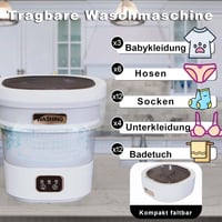 SuLiao 15L Hordozható Mini Mosógép Centrifugával - 2-in-1 Kompakt Kempingmosógép Zoknikhoz, Fehérneműhöz, Bébiruhákhoz, Utazáshoz, Kollégium - Grey 2