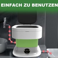 SuLiao 15L hordozható mini mosógép centrifugával zöld 6