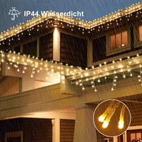 Sumairs 35m 1000 LED kültéri tündérfény, esőcsap, időzítő, 8 mód, meleg fehér 4