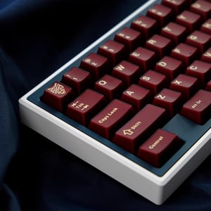 Sumgsn PBT Doubleshot set tipki, Cherry profil, prozirno crvena - 114 tipki