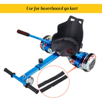Sada 8 nastaviteľných náhradných popruhov so suchým zipsom Sumind pre hoverboard, príslušenstvo pre samobalančný skúter, 19,8 palca, čierna 4