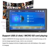 Autoradio 2 DIN Summdey cu Bluetooth, ecran tactil de 7 inchi, cameră pentru marșarier, MP5 4