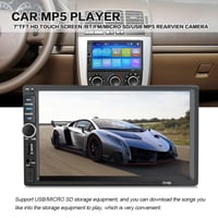 Autoradio 2 DIN Summdey cu Bluetooth, ecran tactil de 7 inchi, cameră pentru marșarier, MP5 2