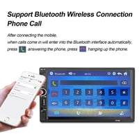 Autoradio 2 DIN Summdey cu Bluetooth, ecran tactil de 7 inchi, cameră pentru marșarier, MP5 3