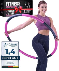 SummerFan Hula Hoop Karika Kezdőknek 1,5 kg Rózsaszín Összecsukható Fitness Karika Felnőtteknek Fogyáshoz 100 cm 1