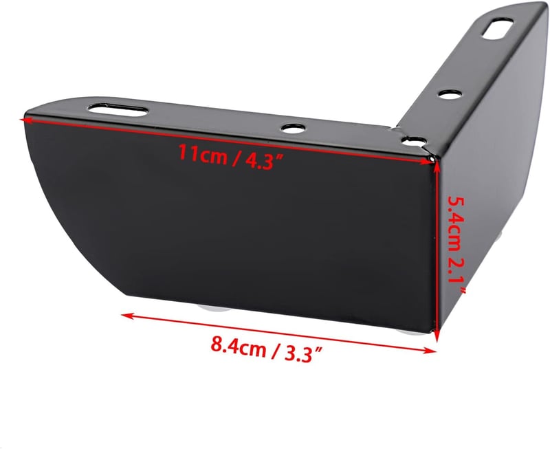 SUMNACON 4 db 5 cm Acél Bútor Láb Szék Asztal Szekrény TV Állvány Kanapé Fekete