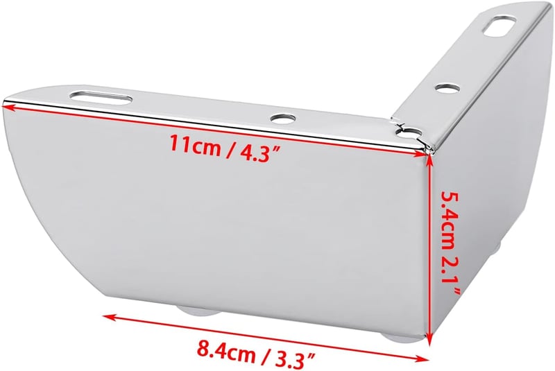 SUMNACON 4 db 5 cm acél bútor láb szék asztal szekrény TV állvány kanapé