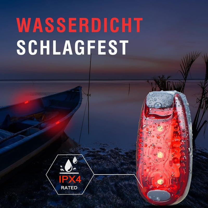 Sumree LED biztonsági fény szett 2db klippes hátizsák világítás