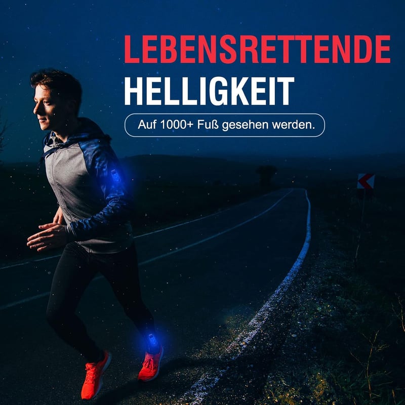 Sumree LED biztonsági fény szett 2db klippes hátizsák világítás