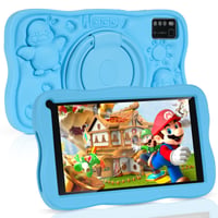 Detský tablet SUMTAB 7 palcov, Android 13, 8 GB RAM, 64 GB ROM, WiFi, Bluetooth, rodičovská kontrola, vzdelávací tablet s ochranným puzdrom, modrý 1