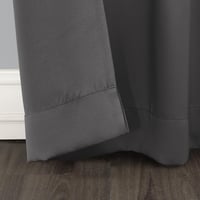 Sun Zero Easton Sötétítő Teraszajtó Függöny 100x84cm Szénszürke - H254 x B213.4 cm (1er Pack), Charcoal 3