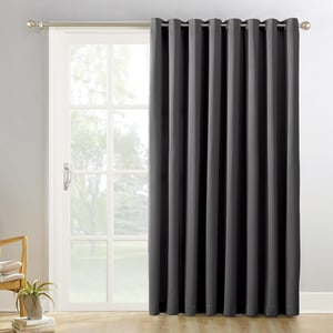 Sun Zero Easton zavjesa za terasna vrata za zamračivanje 100x84 inča, tamnosiva - V254 x Š213,4 cm (1 komad), ugljen siva