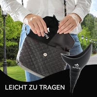 Sunany női vizelettartály szilikon tölcsér állva használható hordozható kempingezéshez - Black 6