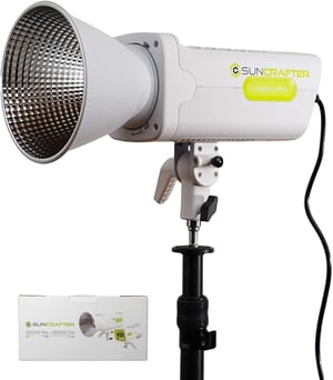 suncrafter Light S200B PRO Kompaktna Solarna Lampa - Prijenosna Vanjska Rasvjeta Težine 2kg - Štedljivi LED Izvor Svjetla