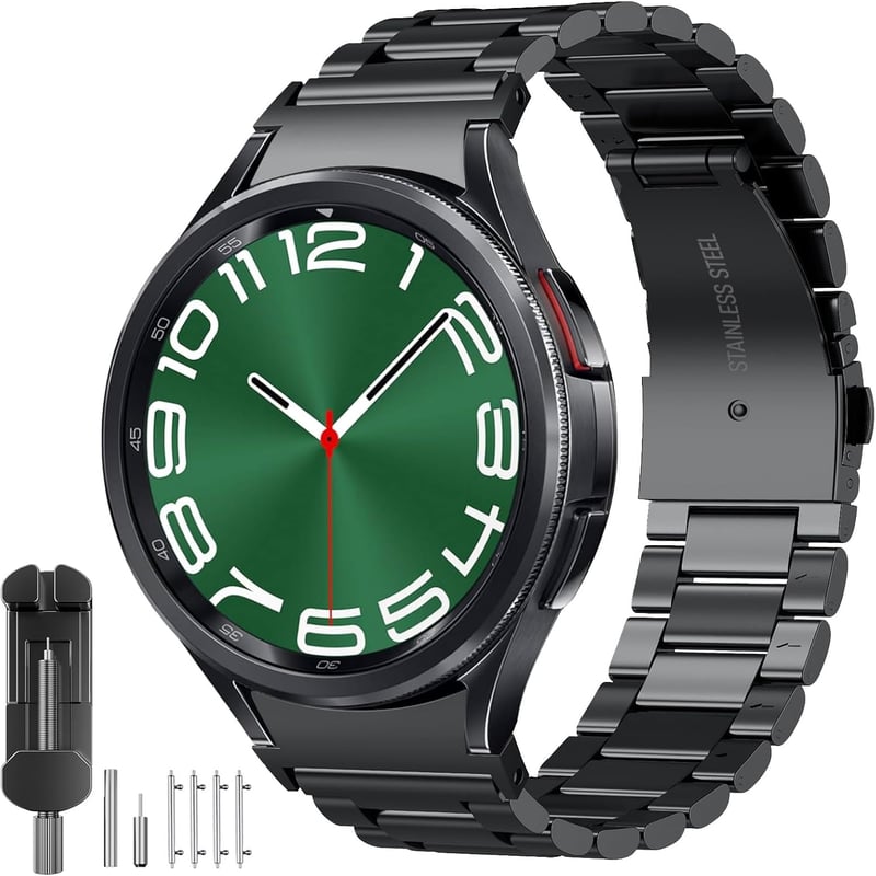 Sundaree Okosóra Szíj - Univerzális Csereszíj Unisex Smartwatch-hoz, Fekete, ACTIVE2 Modell, Kompatibilis Modellekhez