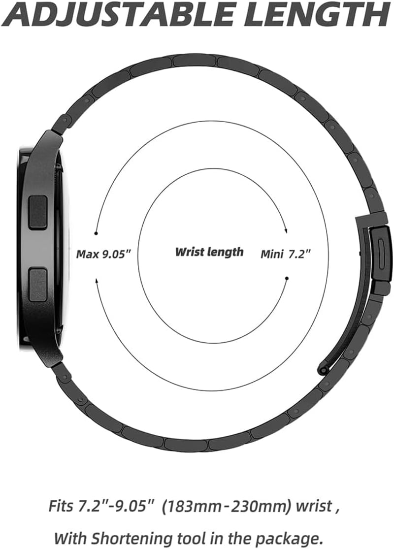 Sundaree Okosóra Szíj - Univerzális Csereszíj Unisex Smartwatch-hoz, Fekete, ACTIVE2 Modell, Kompatibilis Modellekhez