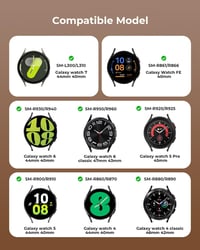 Sundaree Okosóra Szíj - Univerzális Csereszíj Unisex Smartwatch-hoz, Fekete, ACTIVE2 Modell, Kompatibilis Modellekhez 2
