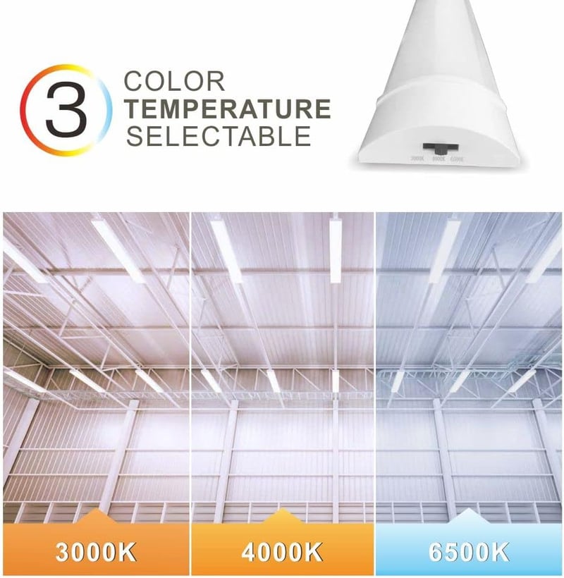 Sundertech LED Batten 60cm Meleg/Semleges/Hideg Fehér Választható Konyha Garázs