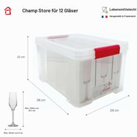 Cutie de depozitare din sticlă cu capac Sundis Champ Store – Organizator tip borcan pentru conserve 2