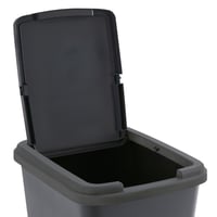 Sundis Green Bin kôš na triedený odpad 50 l s výklopným vekom, hranatý kôš z recyklovaného plastu do interiéru, kuchyne, kancelárie a garáže 4