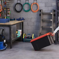 Sundis Locker set kutija za pohranu s poklopcem, 75 L, 3 komada, reciklirana plastika, s kopčom, složive, za radionicu i garažu 5