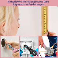 Sundpey 281 részes szerszámkészlet rózsaszín hordozható szerszámosláda 7