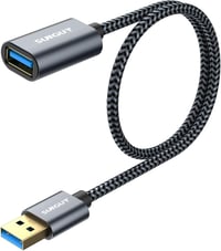 SUNGUY USB 3.0 hosszabbító kábel 0,5m szürke - 5Gbps flash meghajtó hub merevlemez 1