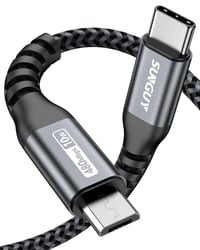SUNGUY USB-C – Micro USB kábel - szürke - 1 m 1