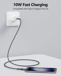 SUNGUY USB-C – Micro USB kábel - szürke - 1 m 2