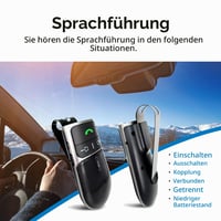 SUNITEC BC920SA Bluetooth 5.0 handsfree súprava do auta na slnečnú clonu, automatické zapnutie, podpora Siri, hlasové ovládanie, Android 9