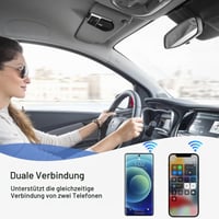 SUNITEC BC920SA Bluetooth 5.0 handsfree súprava do auta na slnečnú clonu, automatické zapnutie, podpora Siri, hlasové ovládanie, Android 4