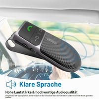 SUNITEC BC920SA Bluetooth 5.0 handsfree súprava do auta na slnečnú clonu, automatické zapnutie, podpora Siri, hlasové ovládanie, Android 8