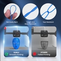 SUNLU TPU filament 1,75 mm, 3 kg, čierny, 95A flexibilná struna pre 3D tlačiarne FDM, rozmerová tolerancia +/- 0,03 mm 4
