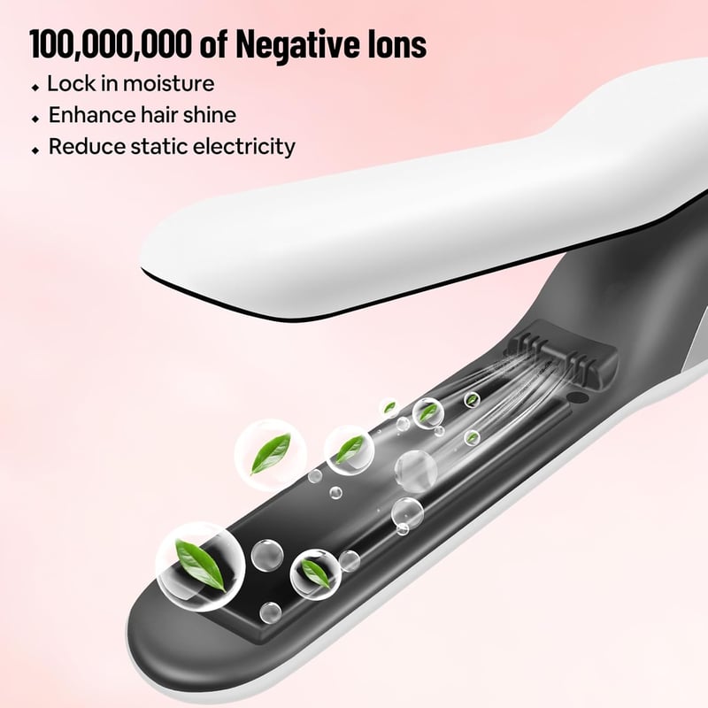 SUNMAY Voga Plus Vezeték Nélküli Hajvasaló és Hajgöndörítő - Ionos, USB-C Tölthető, 3 Hőfokozat, 5000 mAh, Kerámia Lap, Utazáshoz Ideális