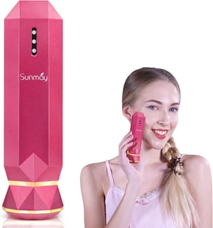 Aparat de masaj facial cu radiofrecvență SUNMAY VSkin, cu tehnologie EMS, dispozitiv antirid pentru lifting facial, tratament anti-îmbătrânire