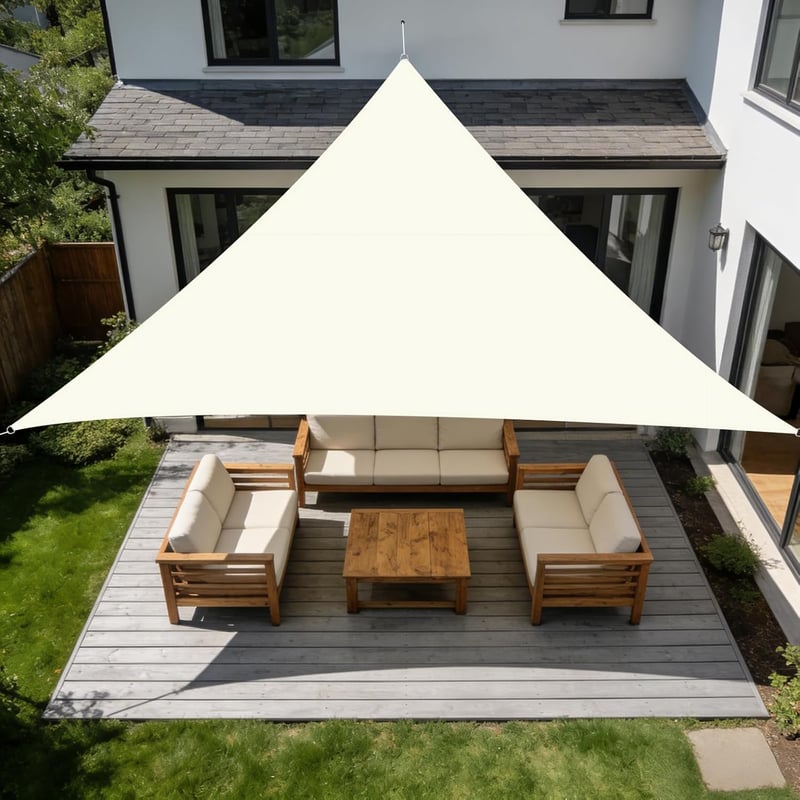 SUNNY GUARD 3x3x3m Háromszög Napvitorla Vízálló UV Védelem Terasz Kert