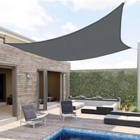 SUNNY GUARD Vodootporno sjenilo za sunce 4x6 m pravokutnog oblika, antracit sivo, UV zaštita za vrt, terasu i balkon 2