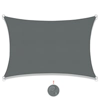 SUNNY GUARD Vodootporno sjenilo za sunce 4x6 m pravokutnog oblika, antracit sivo, UV zaštita za vrt, terasu i balkon 1