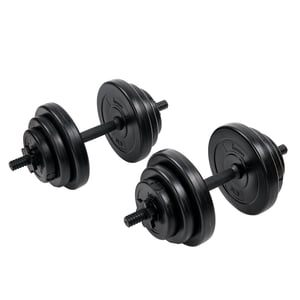 Sunny Health & Fitness No. 087 Vinilni set utega od 18 kg – Set ručnih utega za vježbanje kod kuće